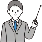 Business Person Explaining Left Hand SVG Icon